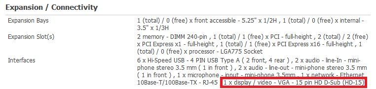 Tower Specs